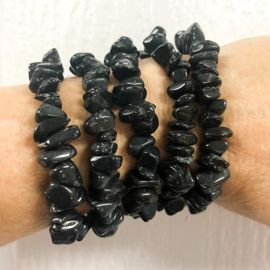 Black Obsidian Crystal Bracelet