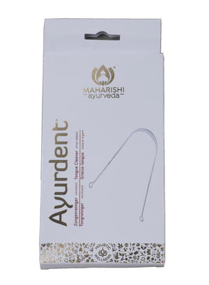 Maharishi Ayurveda Tongue Scraper, Silver Plated